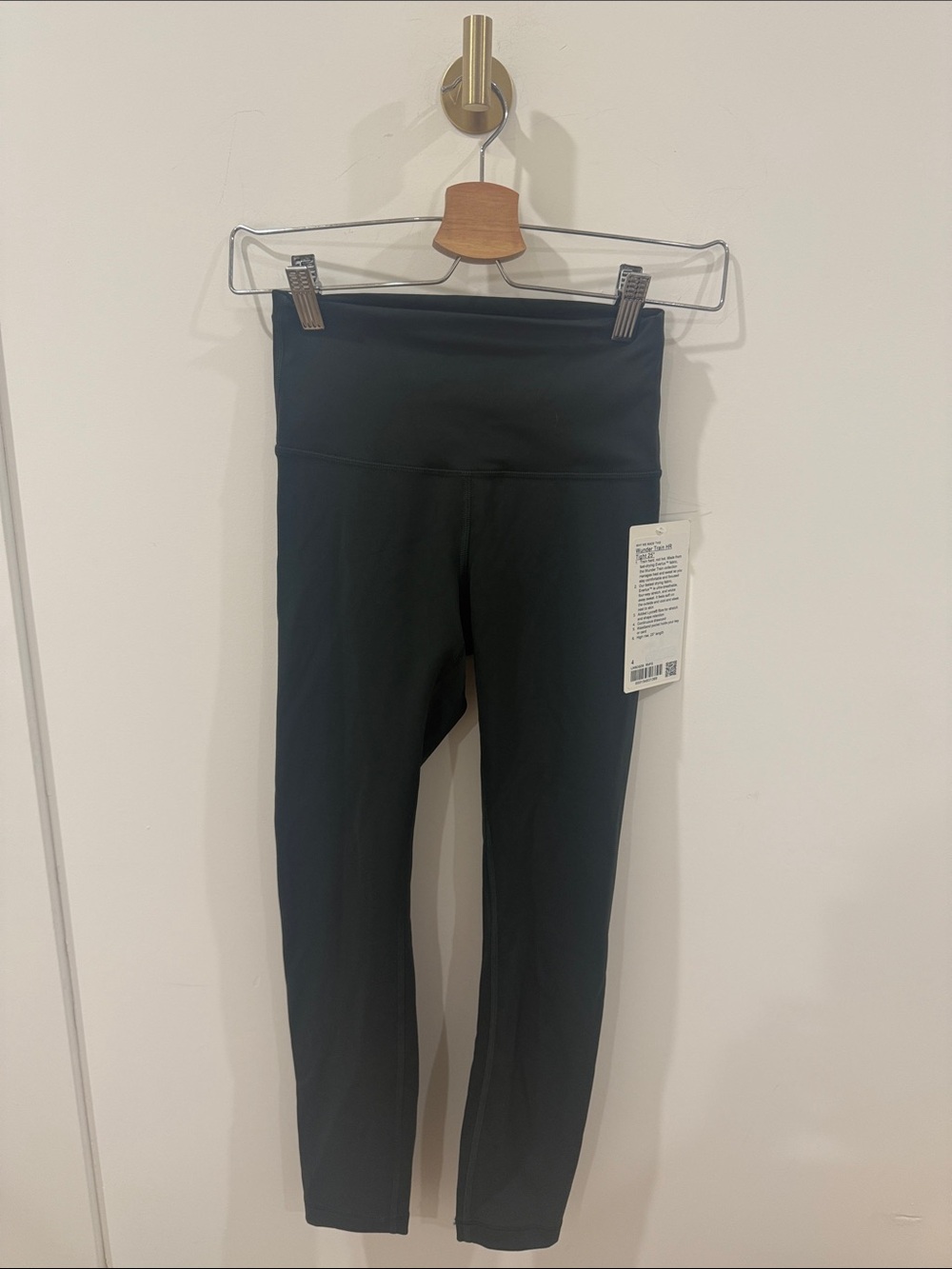 Lululemon Wunder Train HR High-Waist Dark Green Active Leggings - Picture 2 of 5